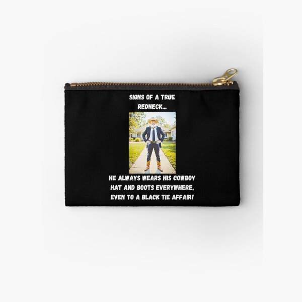 Item preview, Signs of a True Redneck: Black Tie Affair! White Text designed and sold by LaughGraphics - Fun Graphics, Serious Laughs!.