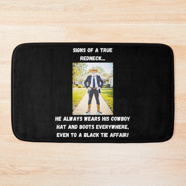 Item preview, Signs of a True Redneck: Black Tie Affair! White Text designed and sold by LaughGraphics - Fun Graphics, Serious Laughs!.