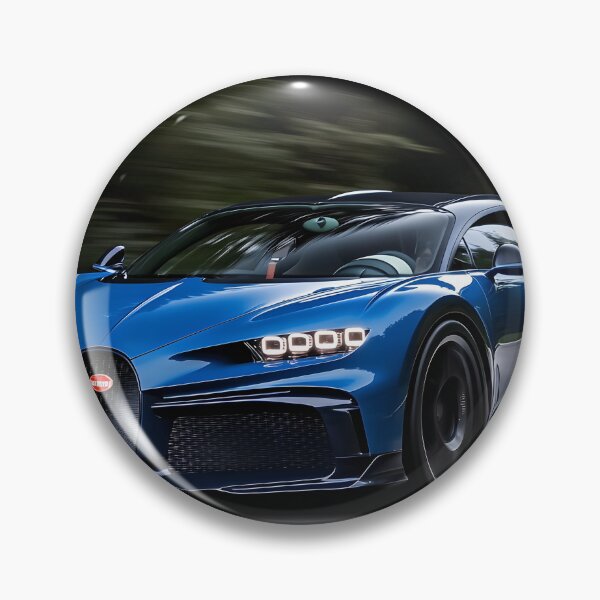 Aperçu de l'œuvre Affiche Bugatti Chiron Super Sport Bleue – Décoration murale Hypercar Haute Performance créée et vendue par AutoPopStudio.