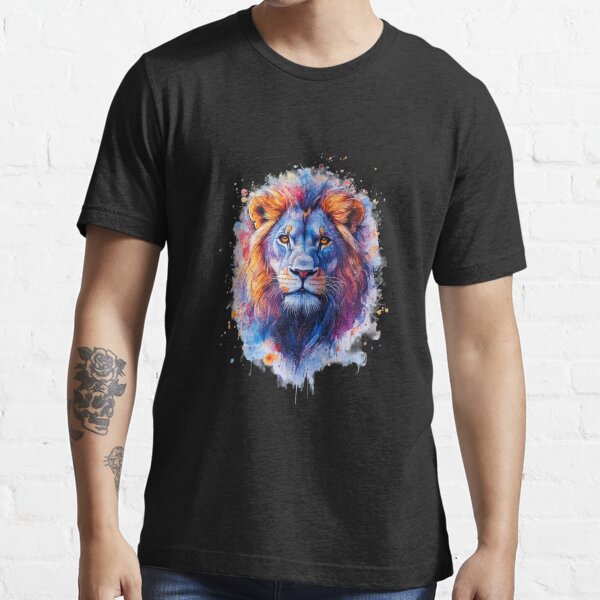 Item preview, Bright Watercolor Lion Design  designed and sold by PukekoTeesNZ.