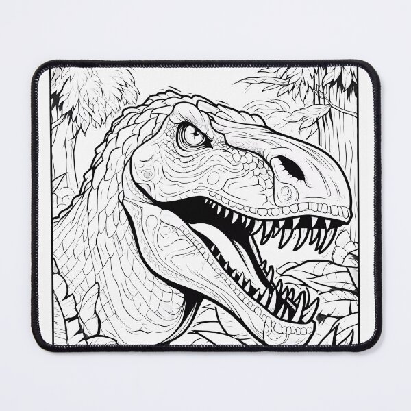 Item preview, Dinosaur #4 Coloring Page Pattern  designed and sold by DavidColoring.