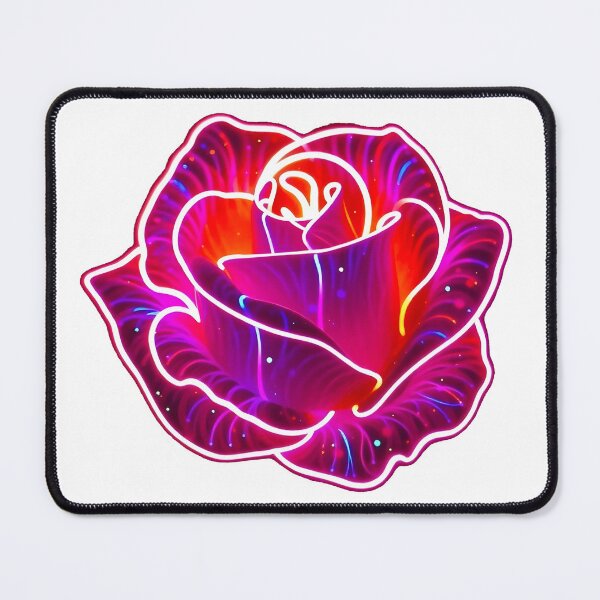Item preview, Glowing Neon Rose – Magenta designed and sold by AnmitsuArt.
