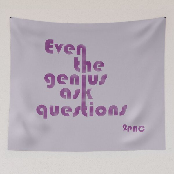 Item preview, Even genius asks questions - purple designed and sold by BeJahMan.