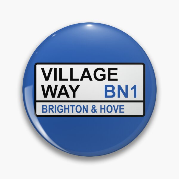 Item preview, Brighton and Hove Village Way Street Sign designed and sold by DelfDesign.