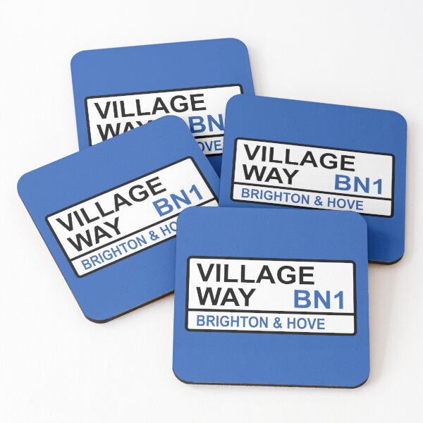 Item preview, Brighton and Hove Village Way Street Sign designed and sold by DelfDesign.