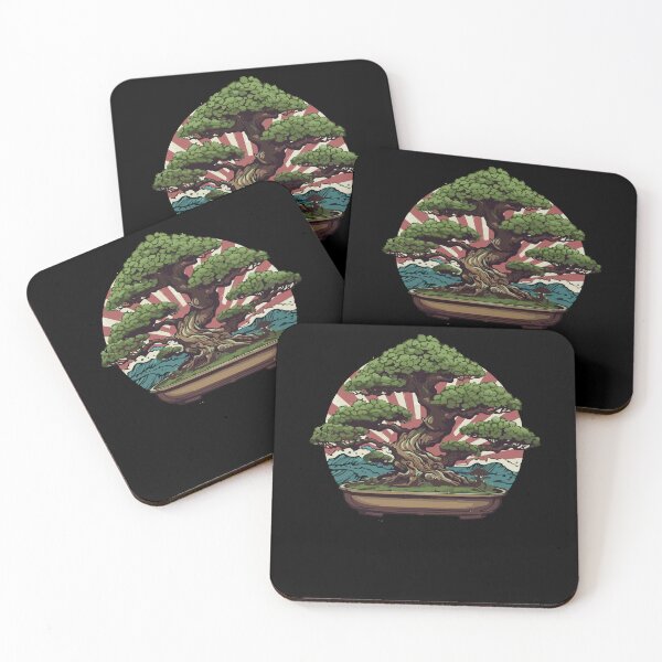 Item preview, Bonsai Tree and Sun Rising In Japan Graphic Art designed and sold by Dressed For  Duty.