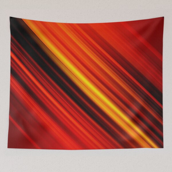 Item preview, Fiery Abstract Streaks - Dynamic Red and Yellow Design designed and sold by Patternair.