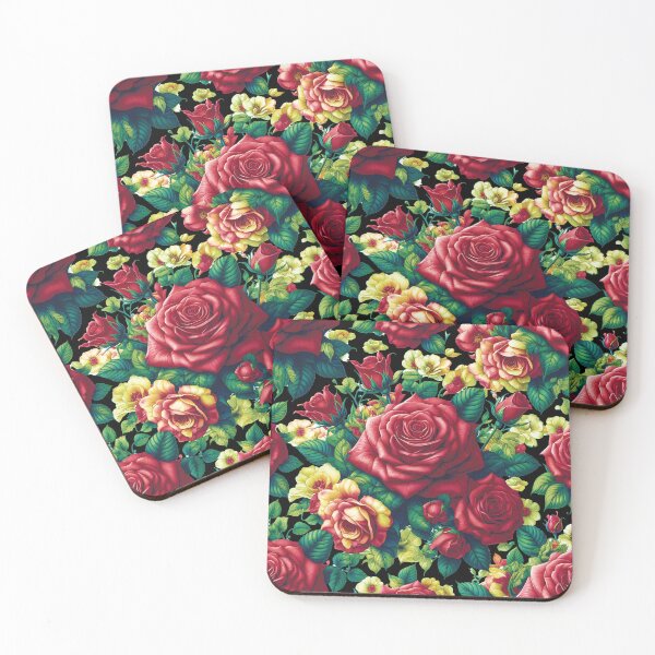 Item preview, Red Roses Colorful Floral Art designed and sold by HappyHavenStu.