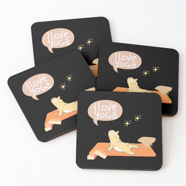 Item preview, I Love Yoga – Stretch Like a Dog! designed and sold by TheBeeKindSpace.