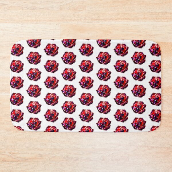 Item preview, Glowing Neon Rose – Dark Red designed and sold by AnmitsuArt.