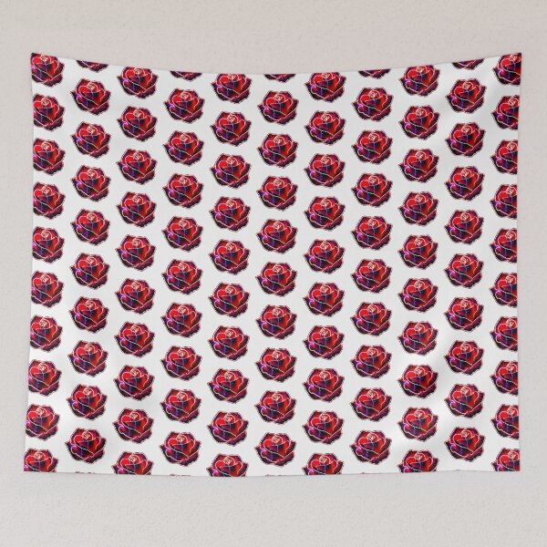 Item preview, Glowing Neon Rose – Dark Red designed and sold by AnmitsuArt.