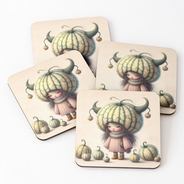 Item preview, Horned Melon Girl designed and sold by Beyondnote-Art.