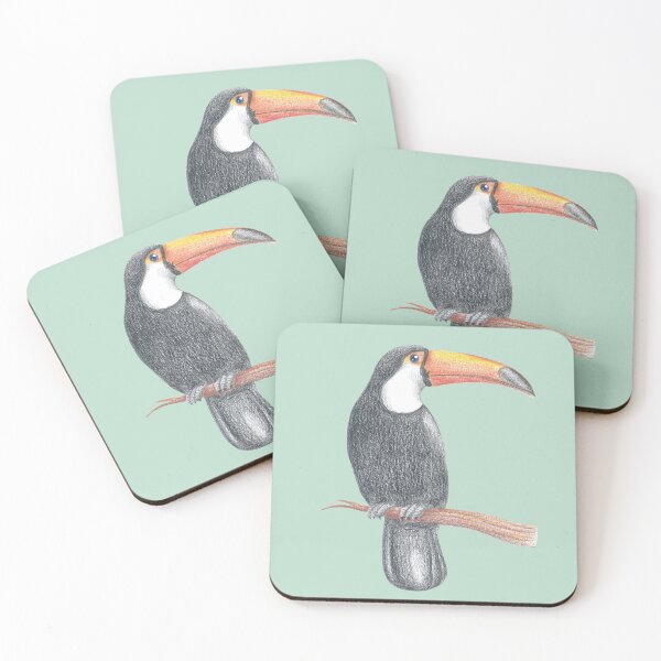 Item preview, Toucan Coaster designed and sold by Marie-Crevette.