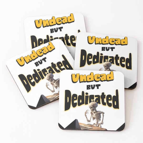 Item preview, Undead But Dedicated – Skeleton Workaholic designed and sold by BecomeAHight.