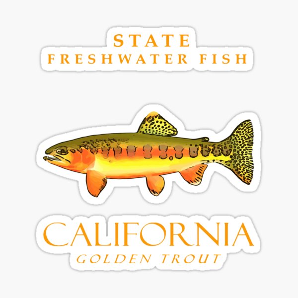 Vista previa del artículo con la obra «Peces de agua dulce del territorio de California La trucha dorada», diseñado y vendido por taiche.