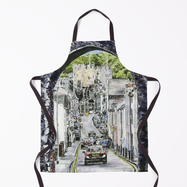 Item preview, The road through Conwy, North Wales, with its castle in the distance designed and sold by LymphomaLass.
