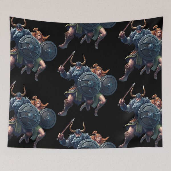 Item preview, Viking Warrior and Shieldmaiden designed and sold by ZanyPaintbrush.