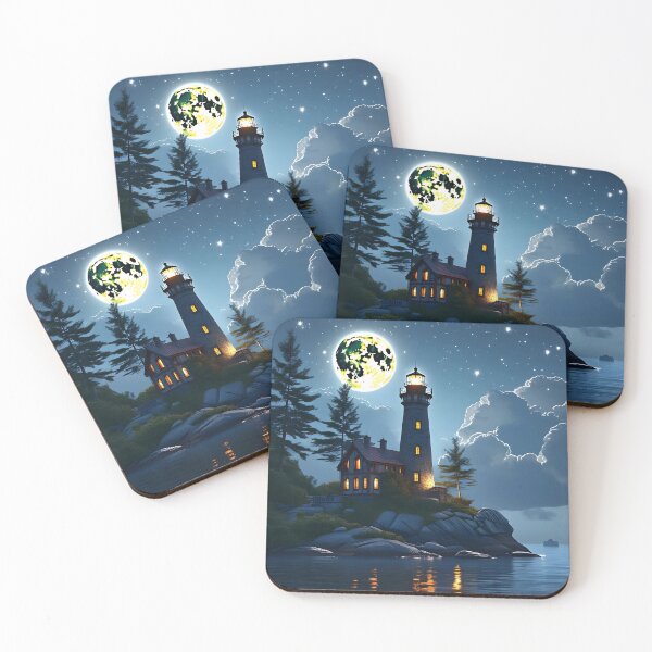 Item preview, Moonlit Lighthouse Cove designed and sold by FashionDollQtr.
