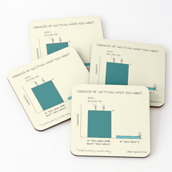 Item preview, Chances of Getting What You Want if you Ask for What You Want designed and sold by Sketchplanations.