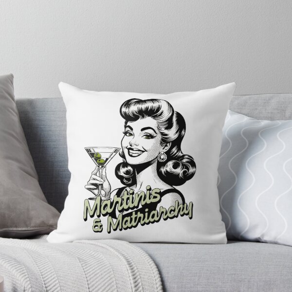 Item preview, Martinis and Matriarchy - Retro design - International Women's Day designed and sold by TTeamDesigns.