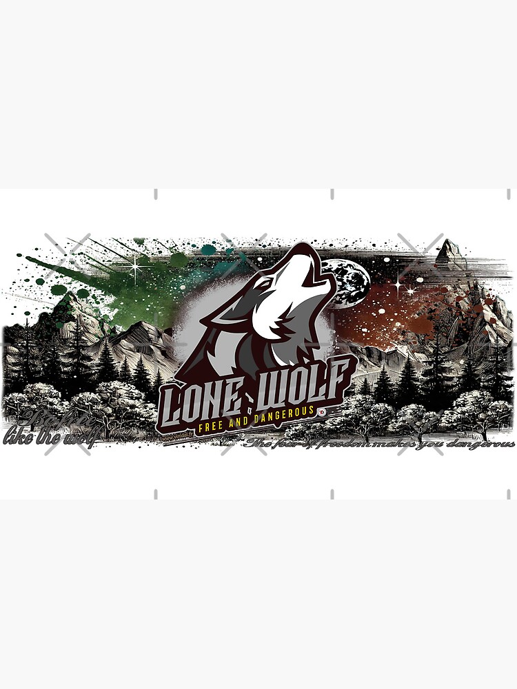 Aperçu 6 sur 6. Mug à café avec l'œuvre Anar-16-LONE WOLF. créée et vendue par Vinidal.