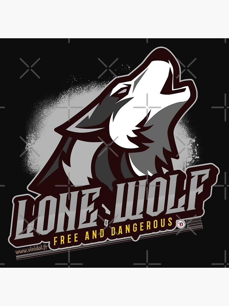 Aperçu 2 sur 2. Tote bag avec l'œuvre Anar-16-LONE WOLF. créée et vendue par Vinidal.