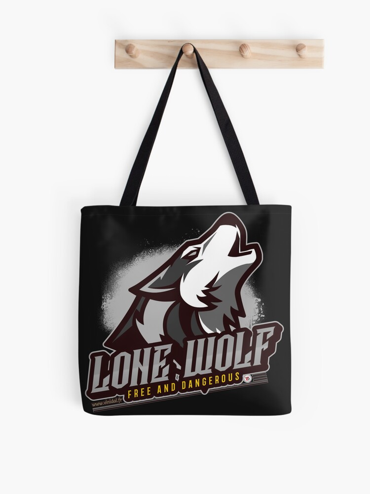 Aperçu 1 sur 2. Tote bag avec l'œuvre Anar-16-LONE WOLF. créée et vendue par Vinidal.