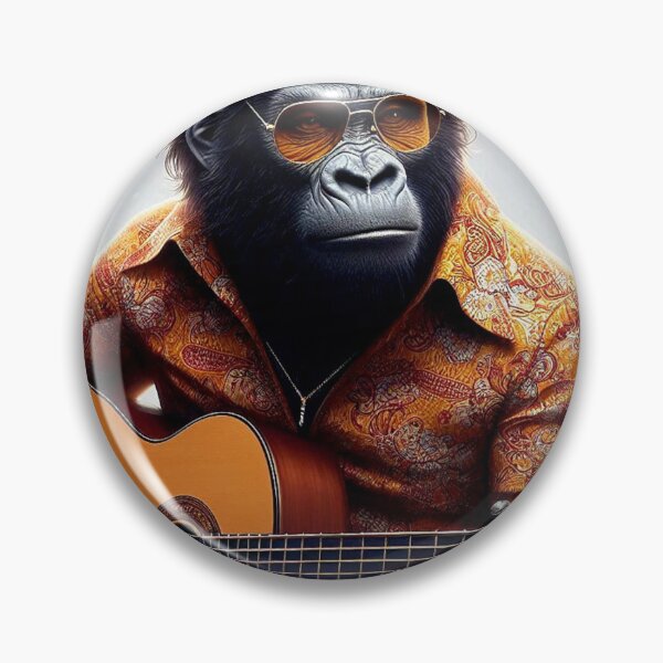 Item preview, Classic guitar playing gorilla designed and sold by Dogandesighn.