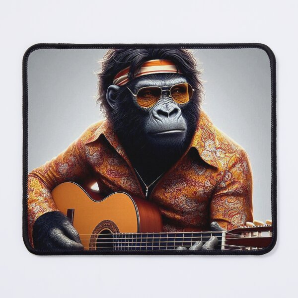 Item preview, Classic guitar playing gorilla designed and sold by Dogandesighn.