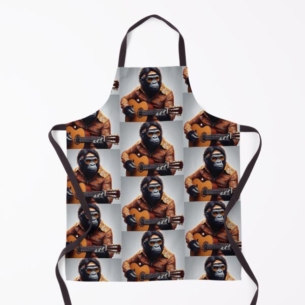 Item preview, Classic guitar playing gorilla designed and sold by Dogandesighn.