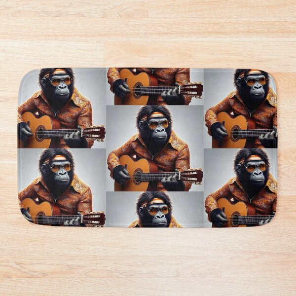 Item preview, Classic guitar playing gorilla designed and sold by Dogandesighn.