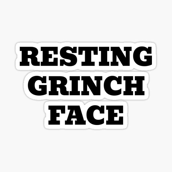 Item preview, Resting Grinch Face designed and sold by WakeNBake-Tees.