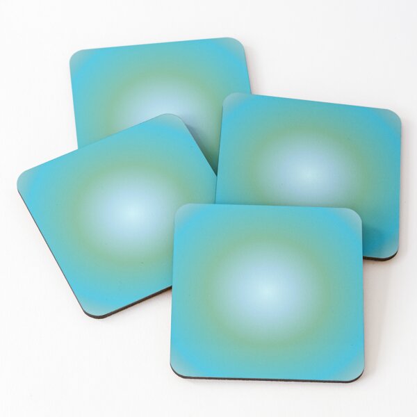 Item preview, Aquarius Aura, Aquarius Gradient, Aquarius Zodiac, Blue Green Aura Gradient designed and sold by Magic Love Art Print.