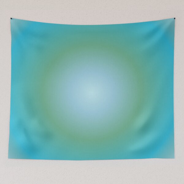 Item preview, Aquarius Aura, Aquarius Gradient, Aquarius Zodiac, Blue Green Aura Gradient designed and sold by Magic Love Art Print.
