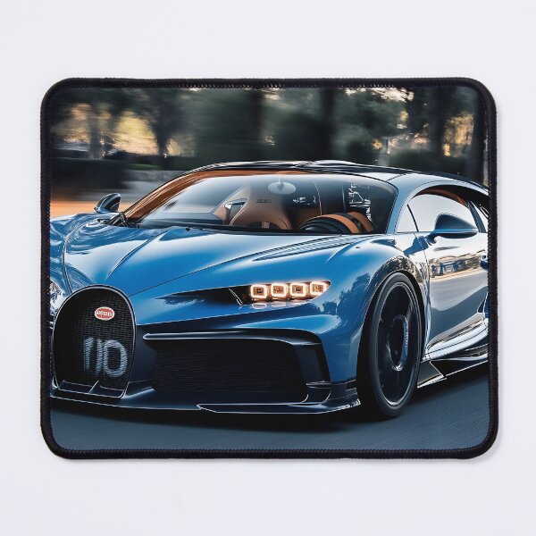 Item preview, Blue & Black Bugatti Chiron Super Sport Poster – Luxury Hypercar Wall Art designed and sold by AutoPopStudio.