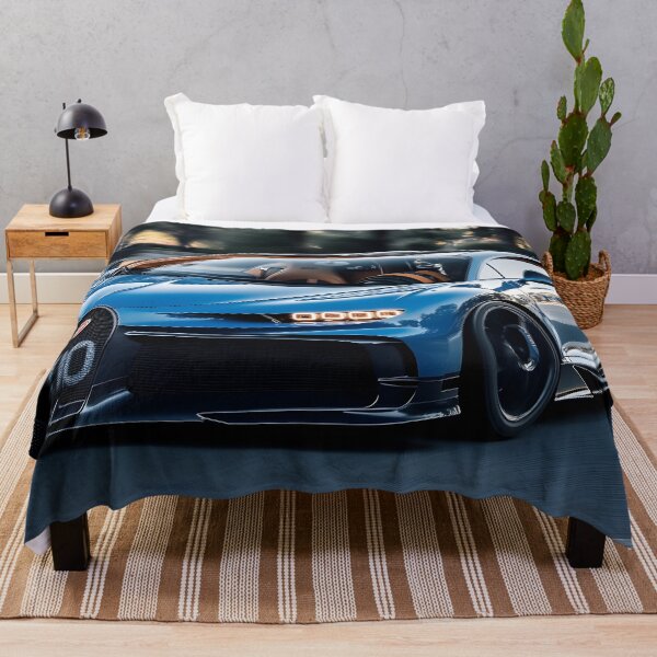 Item preview, Blue & Black Bugatti Chiron Super Sport Poster – Luxury Hypercar Wall Art designed and sold by AutoPopStudio.