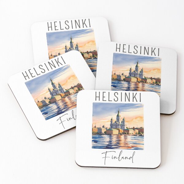 Item preview, A Watercolor Design of Helsinki - Finland  designed and sold by Sketch-Shack.