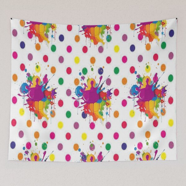Item preview, Polkadot Splashes, Abstract design, Abstraction, bold colorful abstract playful design inspired by nature designed and sold by Adri Barnard.