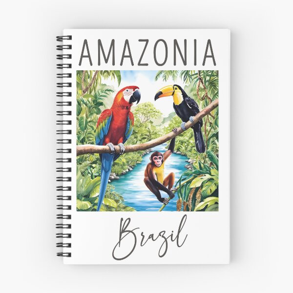 Item preview, Un diseño de acuarela de la Amazonia, Brasil designed and sold by Sketch-Shack.