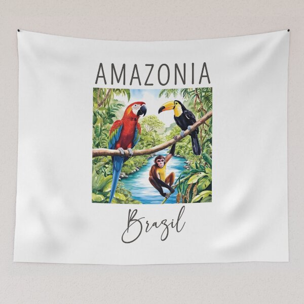 Item preview, A Watercolor Design of Amazonia - Brazil  designed and sold by Sketch-Shack.