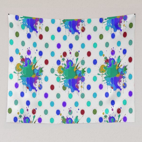 Item preview, Polkadot Splashes 2, Abstract design, Abstraction, bold colorful abstract playful design inspired by nature designed and sold by Adri Barnard.
