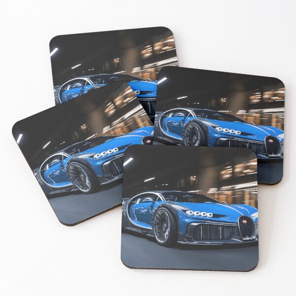 Item preview, Blue & Black Bugatti Chiron Super Sport Poster – Luxury Hypercar Wall Art V designed and sold by AutoPopStudio.