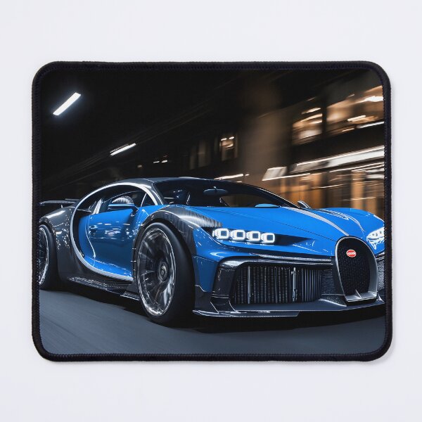 Item preview, Blue & Black Bugatti Chiron Super Sport Poster – Luxury Hypercar Wall Art V designed and sold by AutoPopStudio.