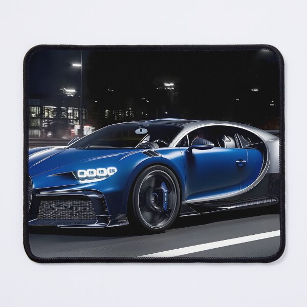 Item preview, Blue & Black Bugatti Chiron Super Sport Poster – Luxury Hypercar Wall Art VII designed and sold by AutoPopStudio.