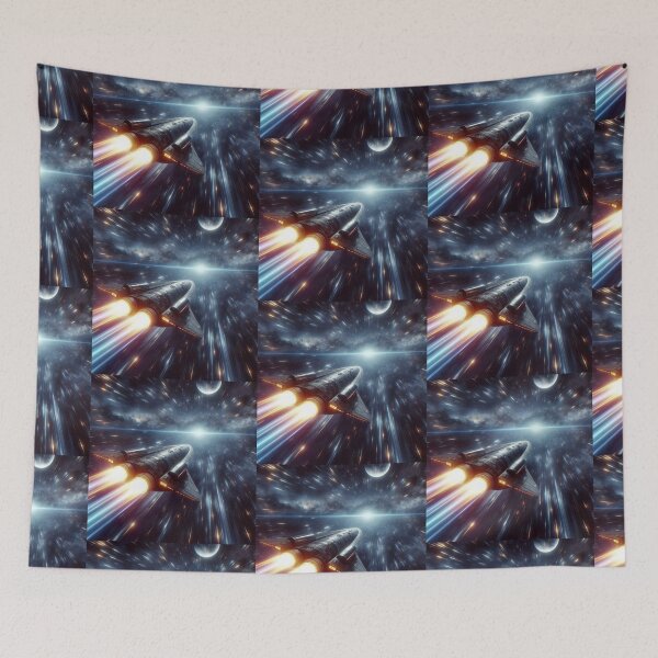 Item preview, spaceship traveling at the speed of light designed and sold by Dogandesighn.