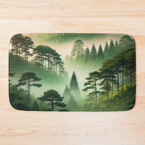 Item preview, Emerald Mist: A Tranquil Pine Forest Awakening designed and sold by MoonBliss-co-uk.