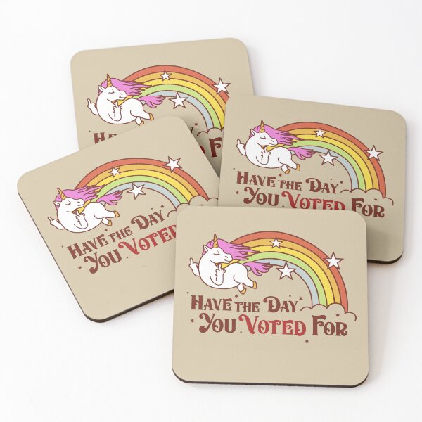 Item preview, Have The Day You Voted For Cursing Unicorn Funny designed and sold by Nerd Shizzle.