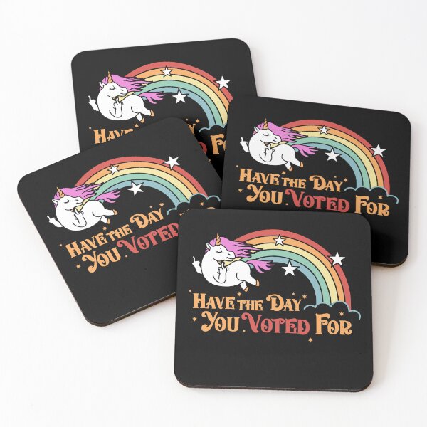 Item preview, Have The Day You Voted For Cursing Unicorn Funny designed and sold by Nerd Shizzle.