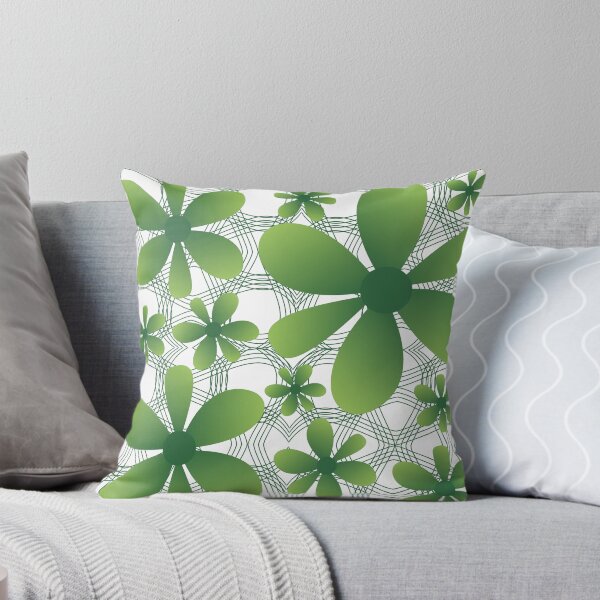 Item preview, Green flower patterns designed and sold by Wolagno.