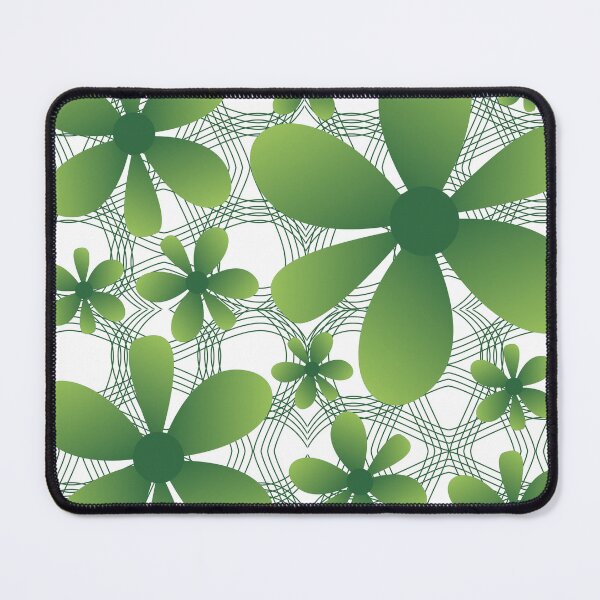 Item preview, Green flower patterns designed and sold by Wolagno.